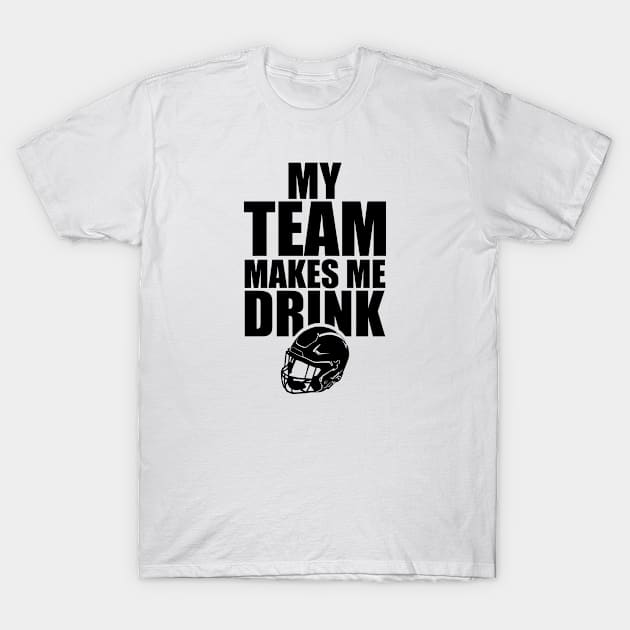 NFL Football Team Drink T-Shirt by SillyShirts